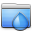 Aqua Stripped Folder Torrents Icon 32x32 png